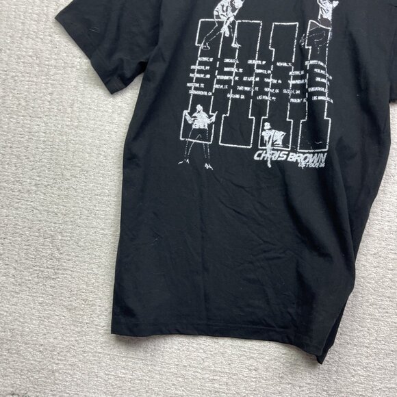 Chris Brown 11:11 Breezy USA Tour Graphic Print T-Shirt Mens Medium Tee Read* - Picture 15 of 15